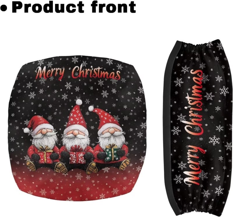 LedBack Walker Accessories Merry Christmas Print Rollator Walker Seat and Backrest Covers Soft Dust Cover Christmas Decor 2 Piece Walker Seat Cover Set - Image 2